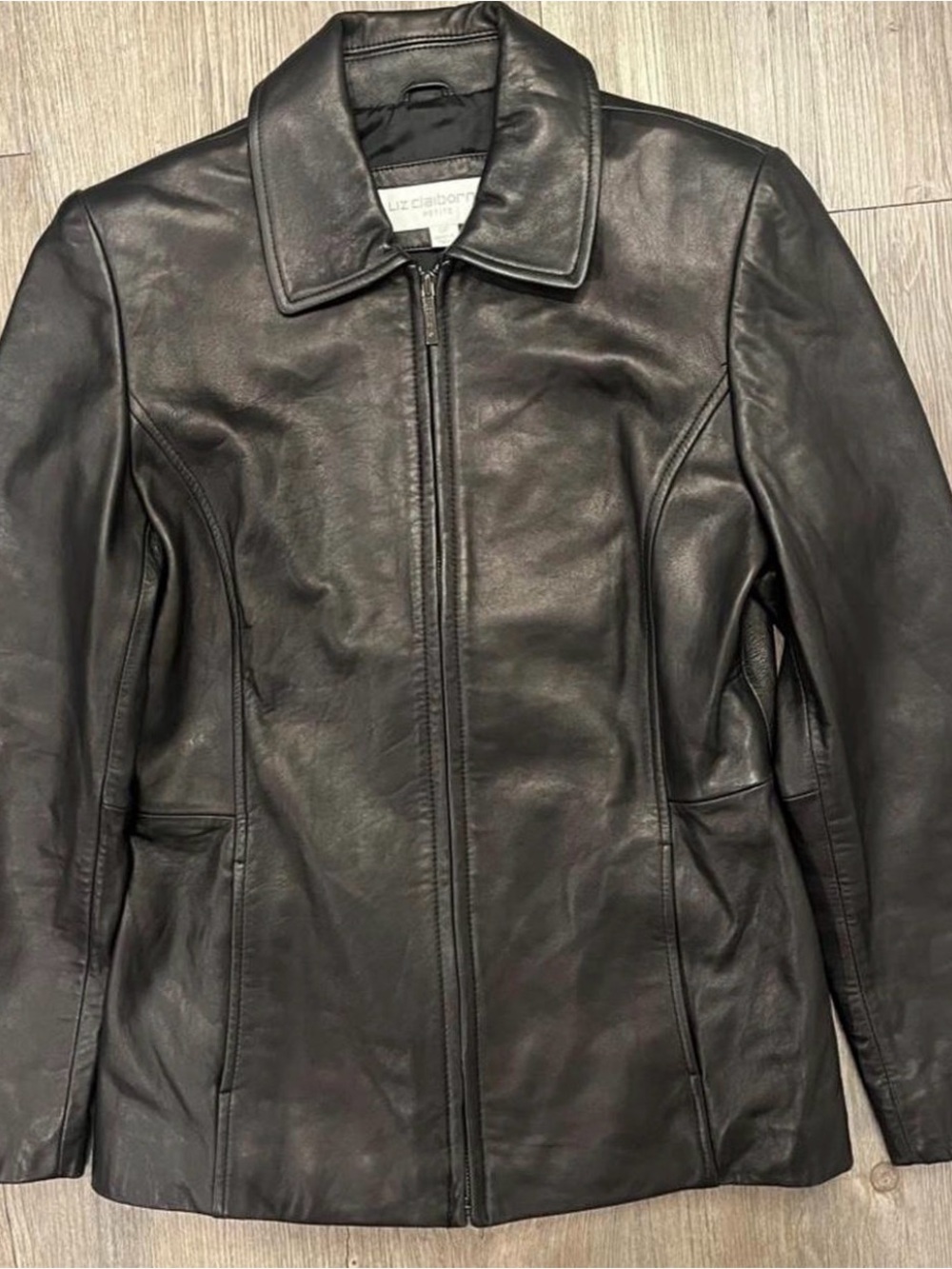 Liz Claiborne Black Leather Jacket
